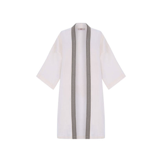 HERA Oversize Men Kimono - Natural White - sabbia