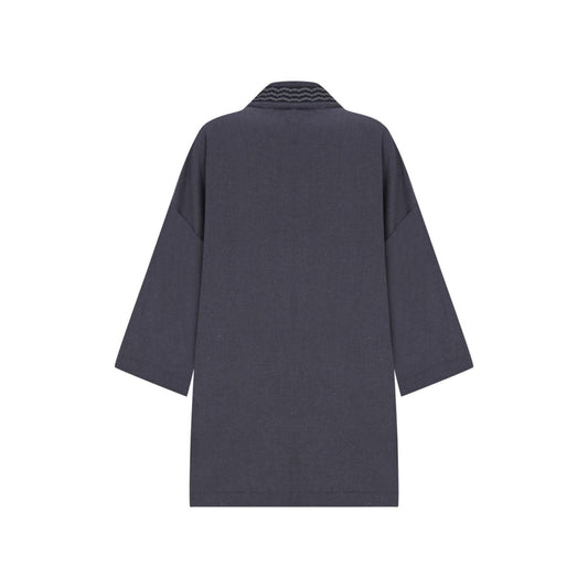 LUNA Oversize Men Kimono - Dark Grey - sabbia