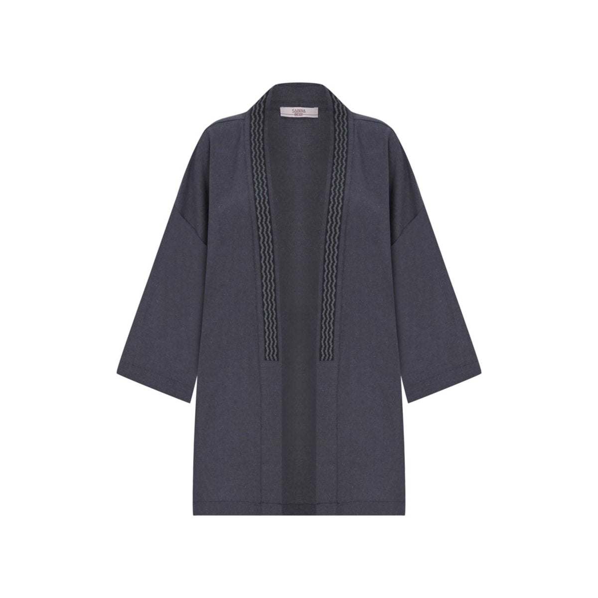 LUNA Oversize Men Kimono - Dark Grey - sabbia
