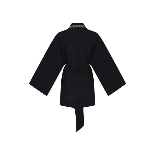 NOX Oversize Men Kimono - Black - sabbia