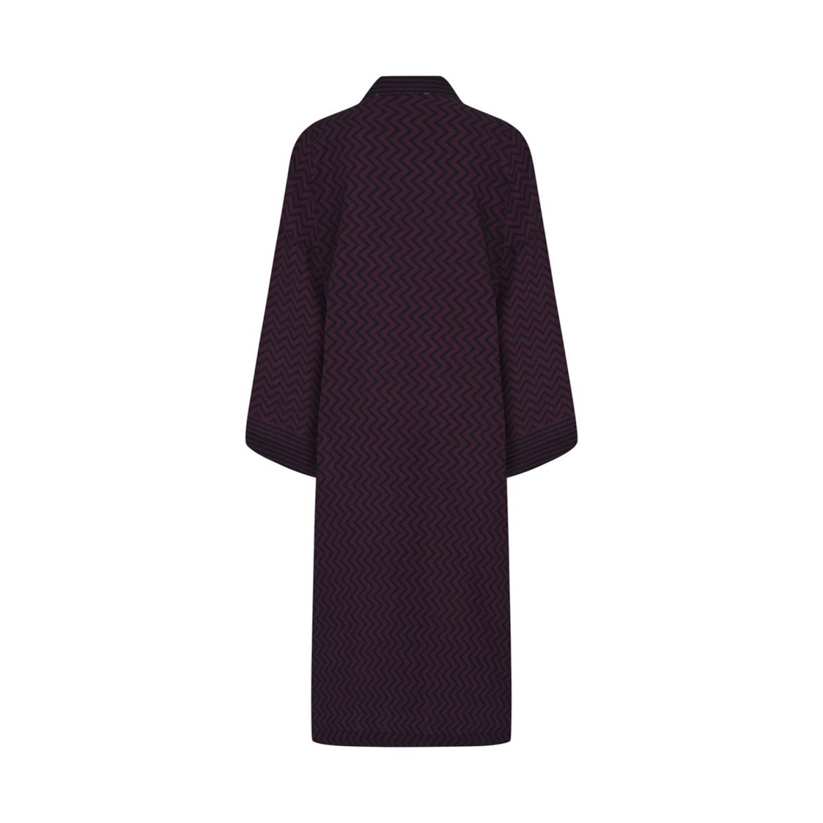 ZEYNA Unisex Oversize Kimono - Black/Burgundy - sabbia