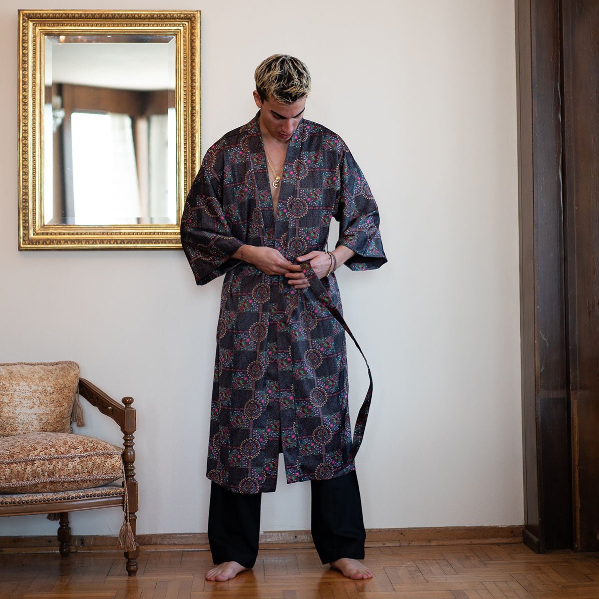 PALO Oversize Men Kimono - Multi - sabbia