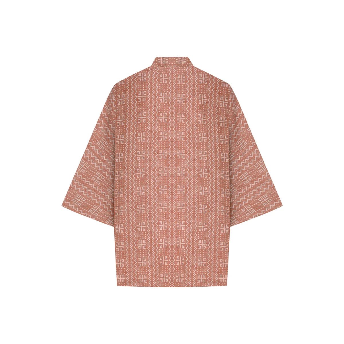 RA Oversize Men Kimono - Orange/Cream - sabbia