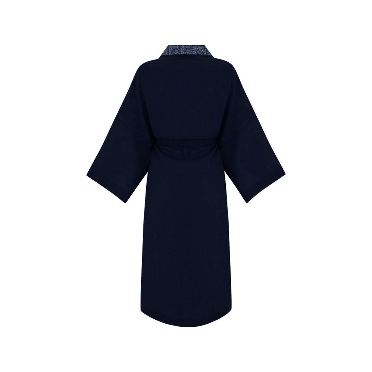 CELINE Oversize Men Kimono - Navy Blue - Silk - sabbia